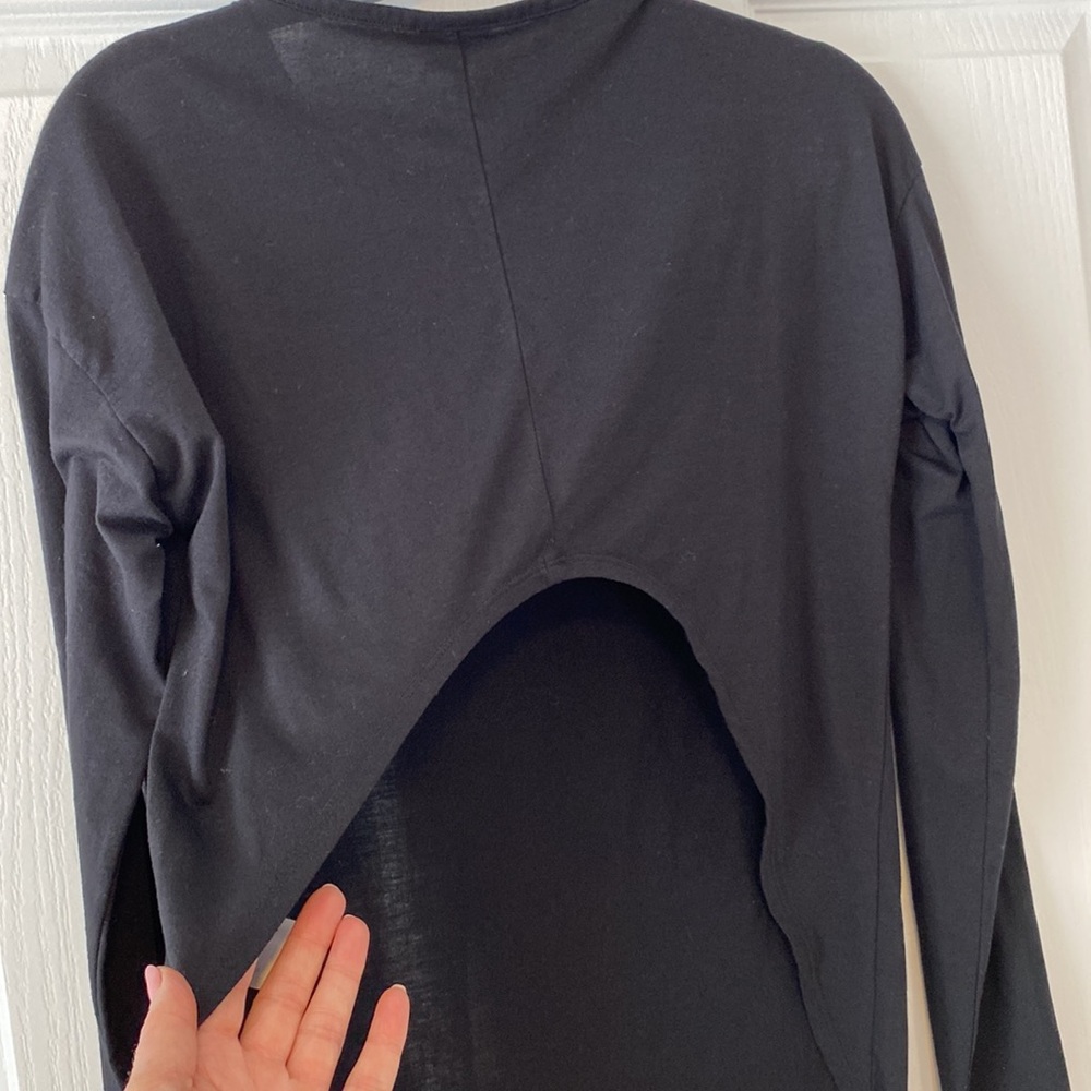Gymshark Open Back Long Sleeve Workout Top Size Small Athleisure Activewear - Picture 4 of 9